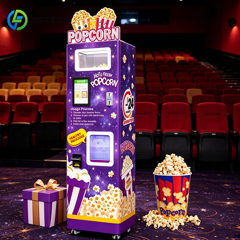 Popcorn Vending Machine - Автоматический аппарат для попкорна с монетоприемником,