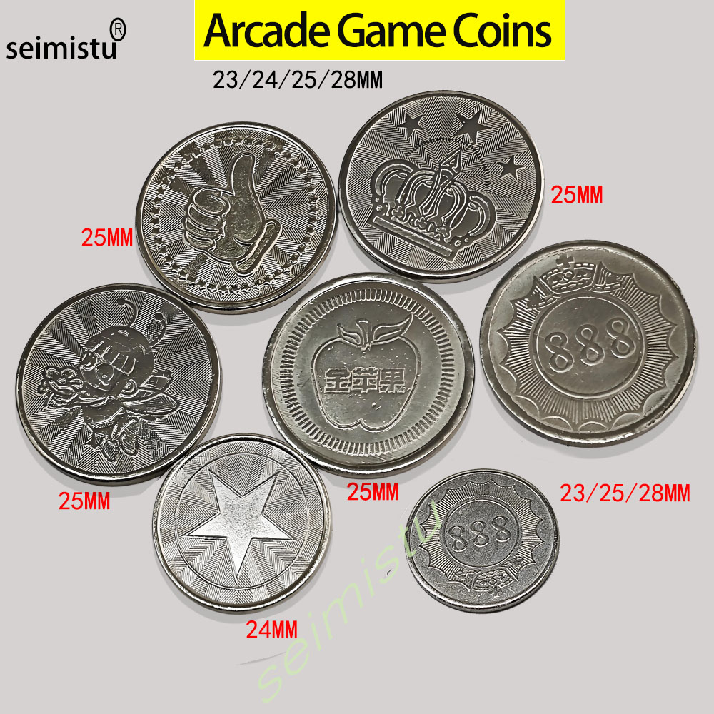 Arcade And Vending - 100 шт., жетоны из нержавеющей стали