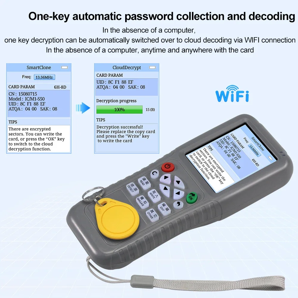 WiFi RFID-копир-дубликатор, NF – обзор и цена Nfc Card Reader Vending